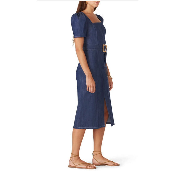 Shoshanna Denim Candelaria Dress - Size 16 - Picture 3 of 8